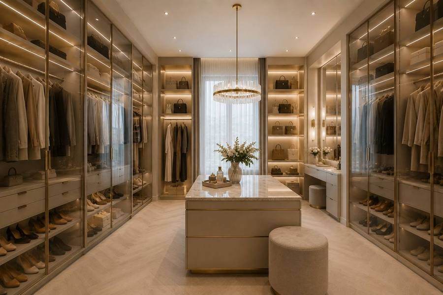 Bespoke tier - walk-in dressing room